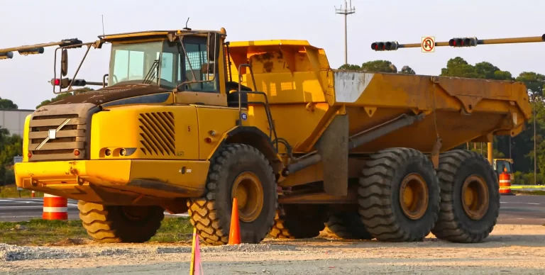 Heavy equipment used in construction