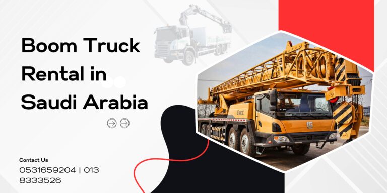 Boom Truck Rental in Saudi Arabia banner