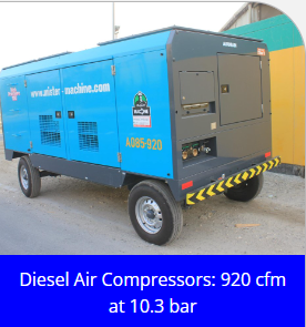 Diesel Air Compressor 920 CFM at 10.3 bar