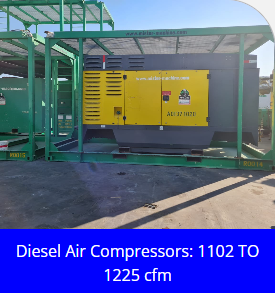 Diesel Air Compressor 938–1020 CFM